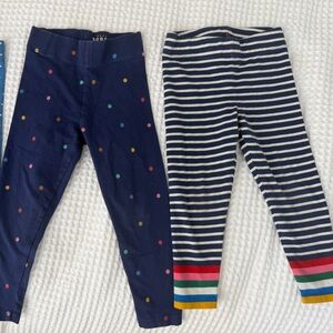 Mini Boden toddler girl legging bundle of 2 size 3-4 years